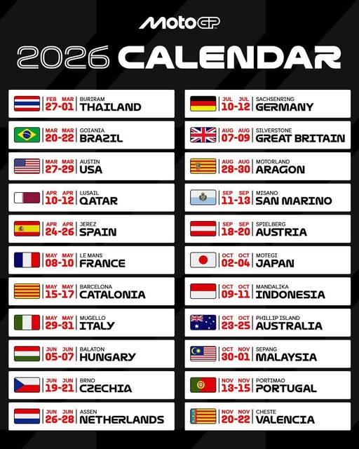 BREAKING: The 2026 MotoGP Calendar is HERE!