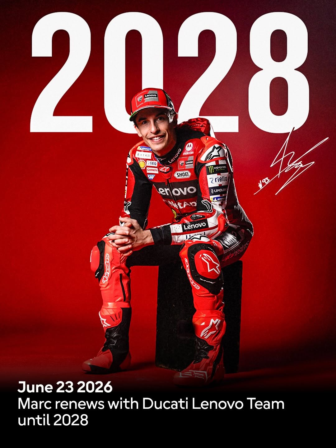 Marc Secures Ducati seat to 2028