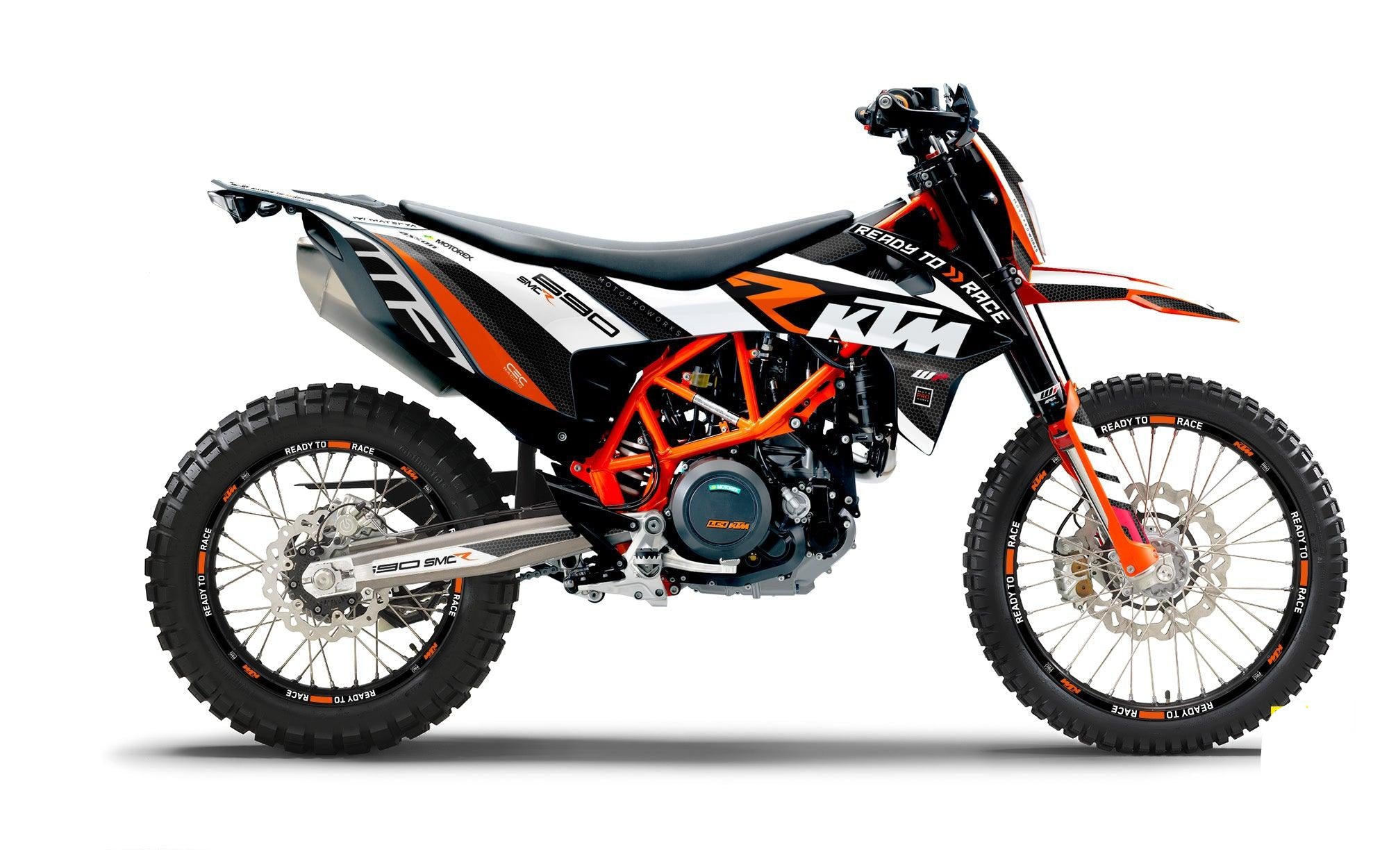 KTM GRAPHICS - 690 SMC-R "RR-Tech" (White) - MotoProWorks