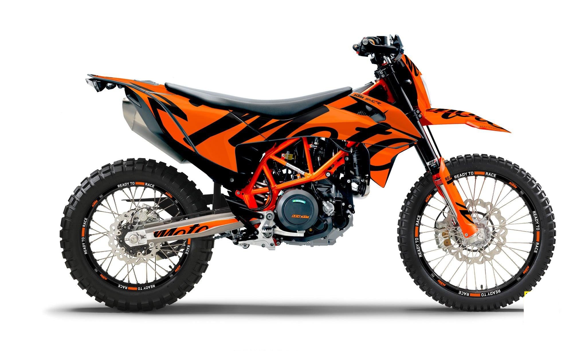 KTM GRAPHICS - 690 SMC-R "Script" (Orange) - MotoProWorks