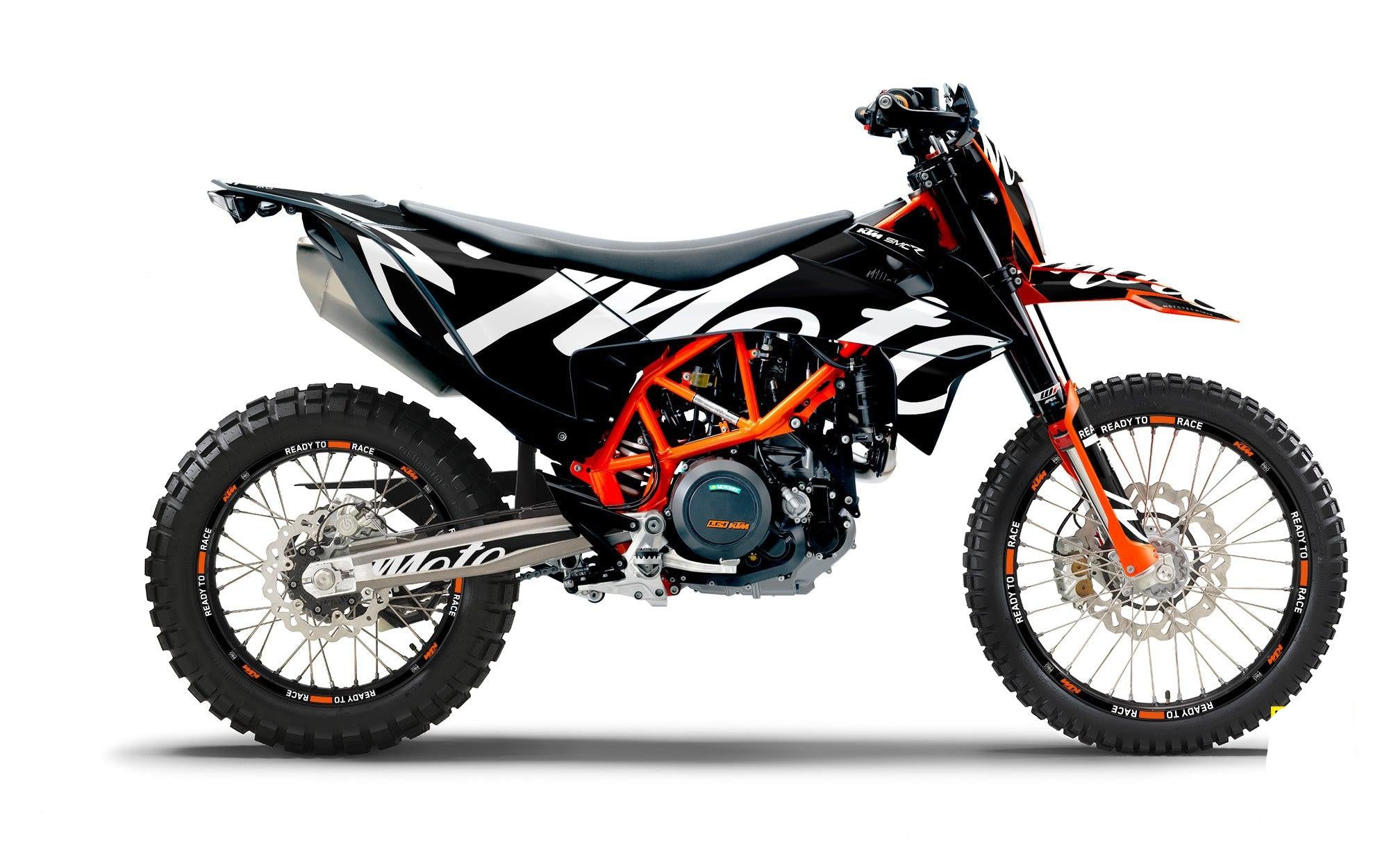 KTM GRAPHICS - 690 SMC-R "Script" (Black) - MotoProWorks