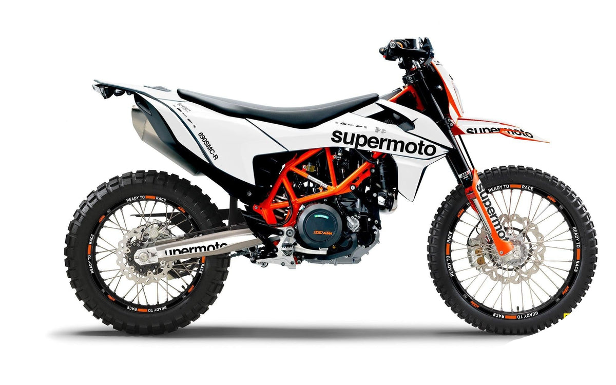 KTM 690 Enduro GRAPHICS - "Type" (White) - MotoProWorks