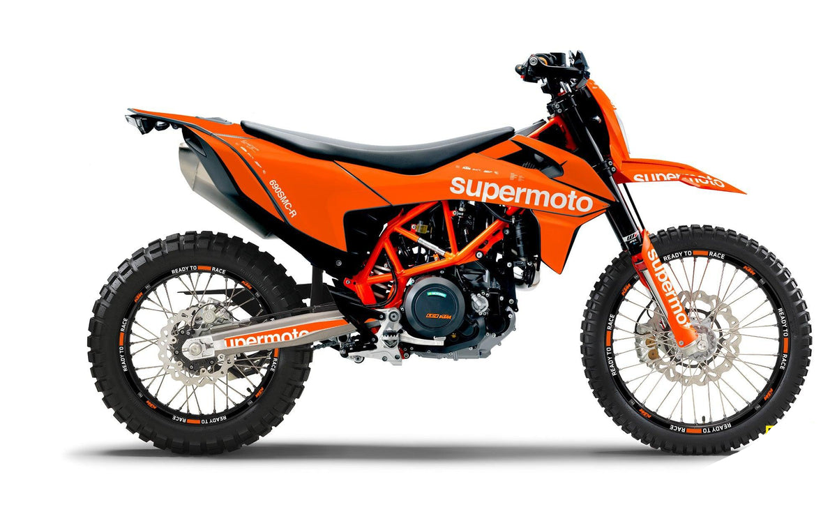 KTM 690 Enduro GRAPHICS - "Type" (Orange) - MotoProWorks