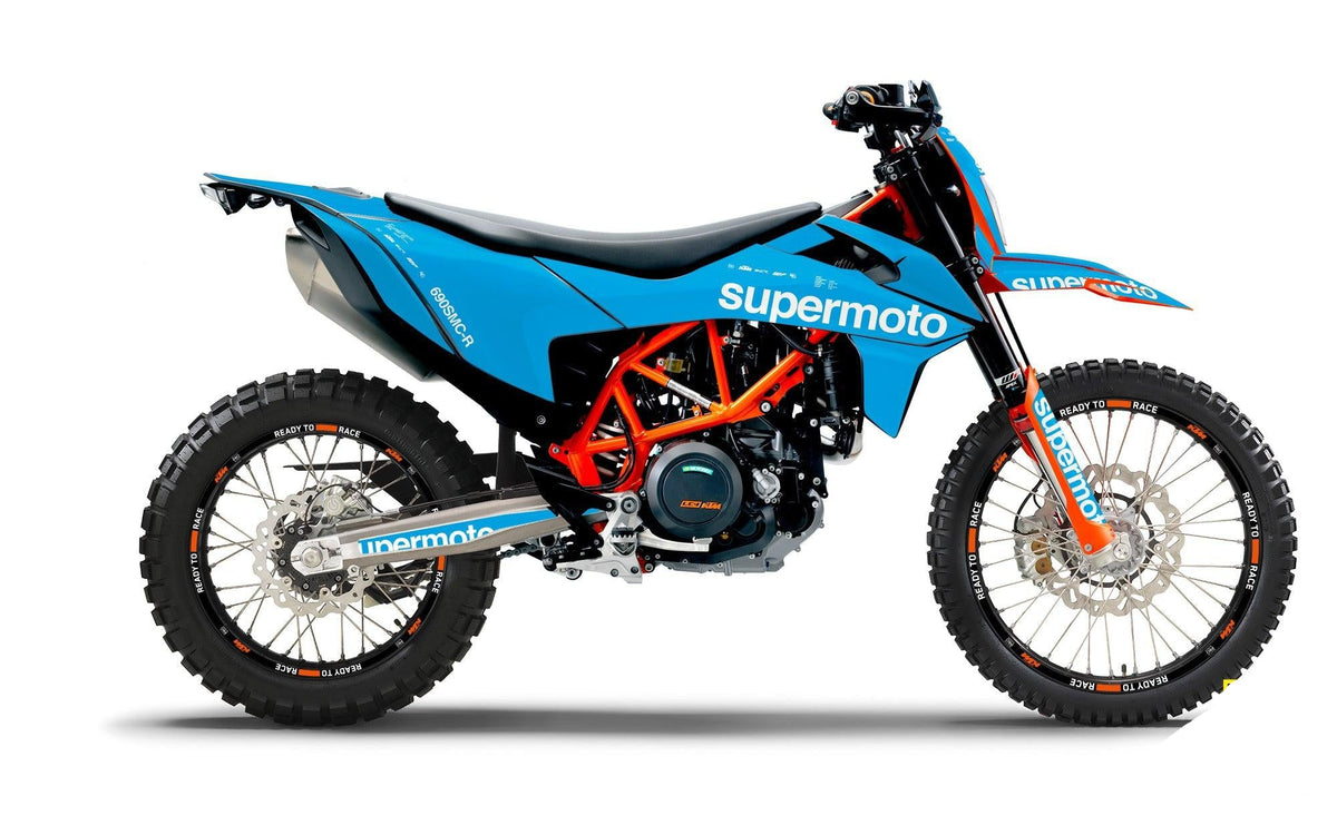 KTM 690 Enduro GRAPHICS - "Type" (Light Blue) - MotoProWorks