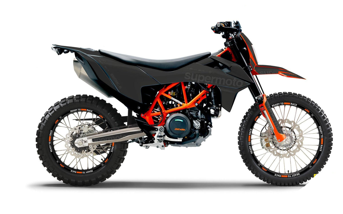 KTM 690 Enduro GRAPHICS - "Type" (Grey) - MotoProWorks