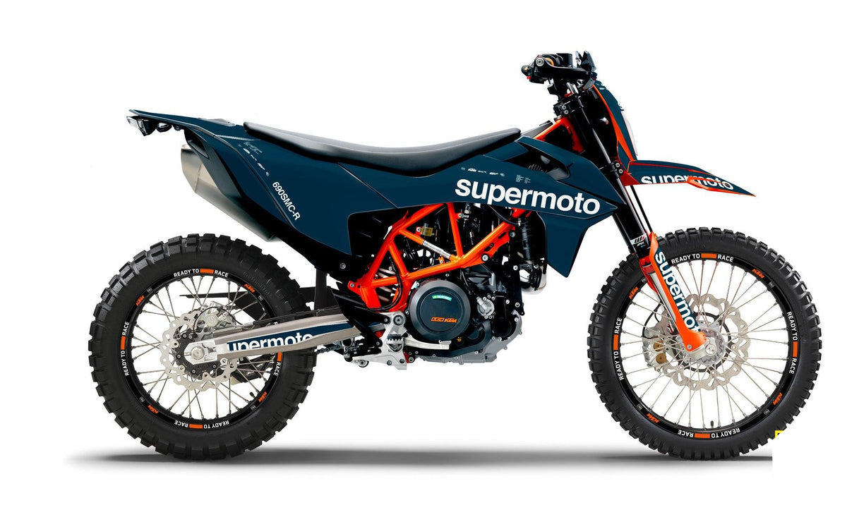 KTM 690 Enduro GRAPHICS - "Type" (Blue) - MotoProWorks
