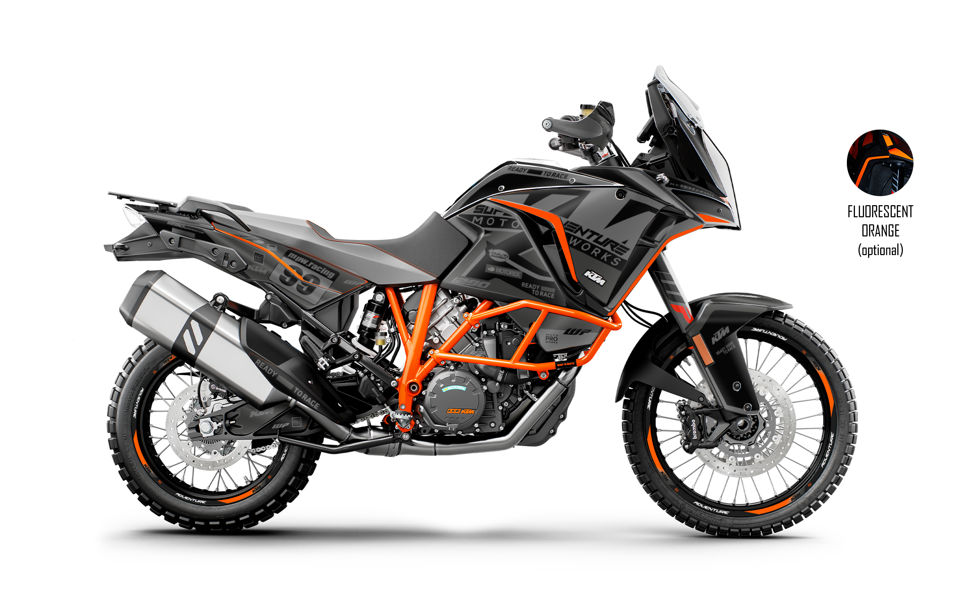 KTM 1290 Super Adventure GRÁFICOS - "Atlantic" (Preto)