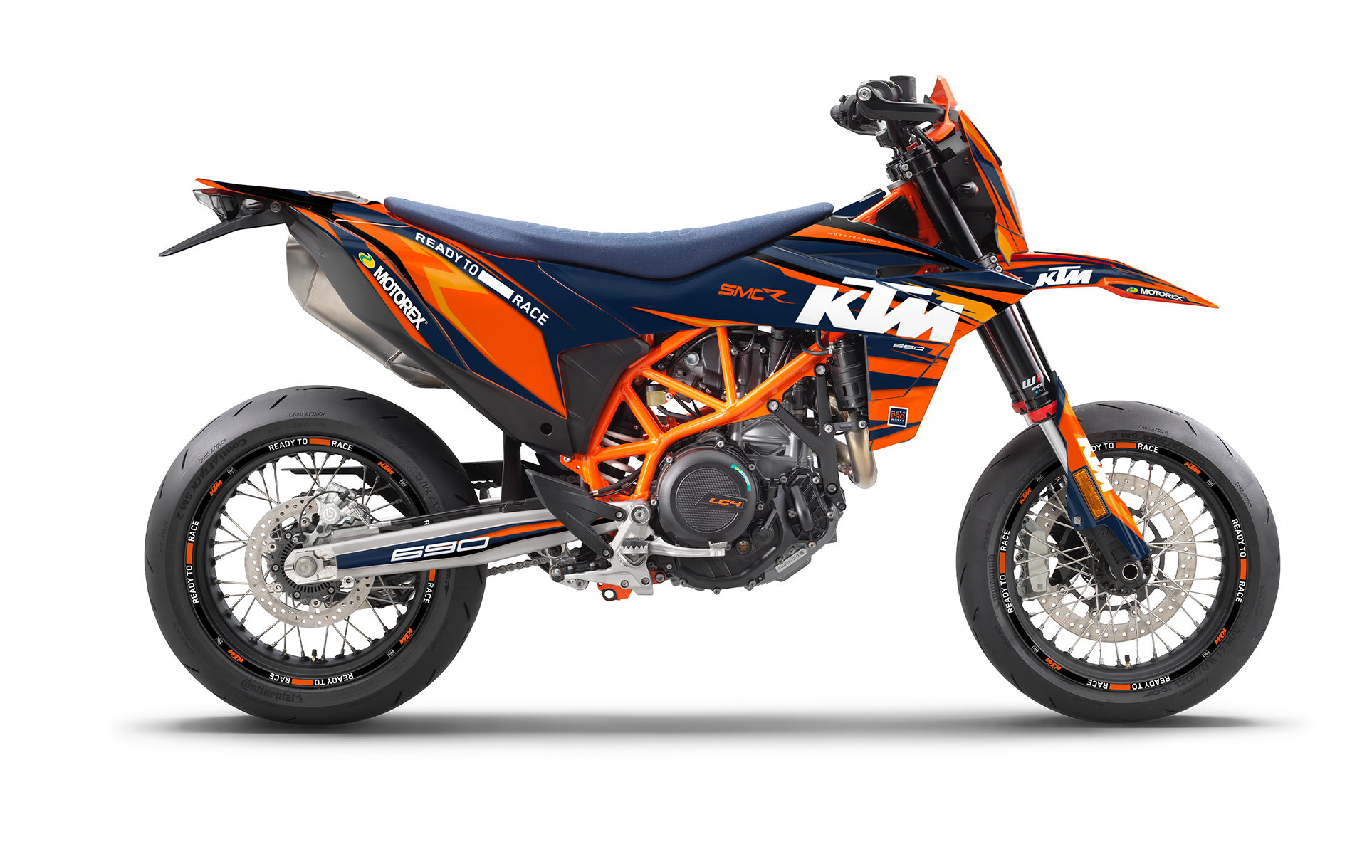 KTM 690 SMC-R 2026 KITS DÉCO - "Colibri" (Orange)