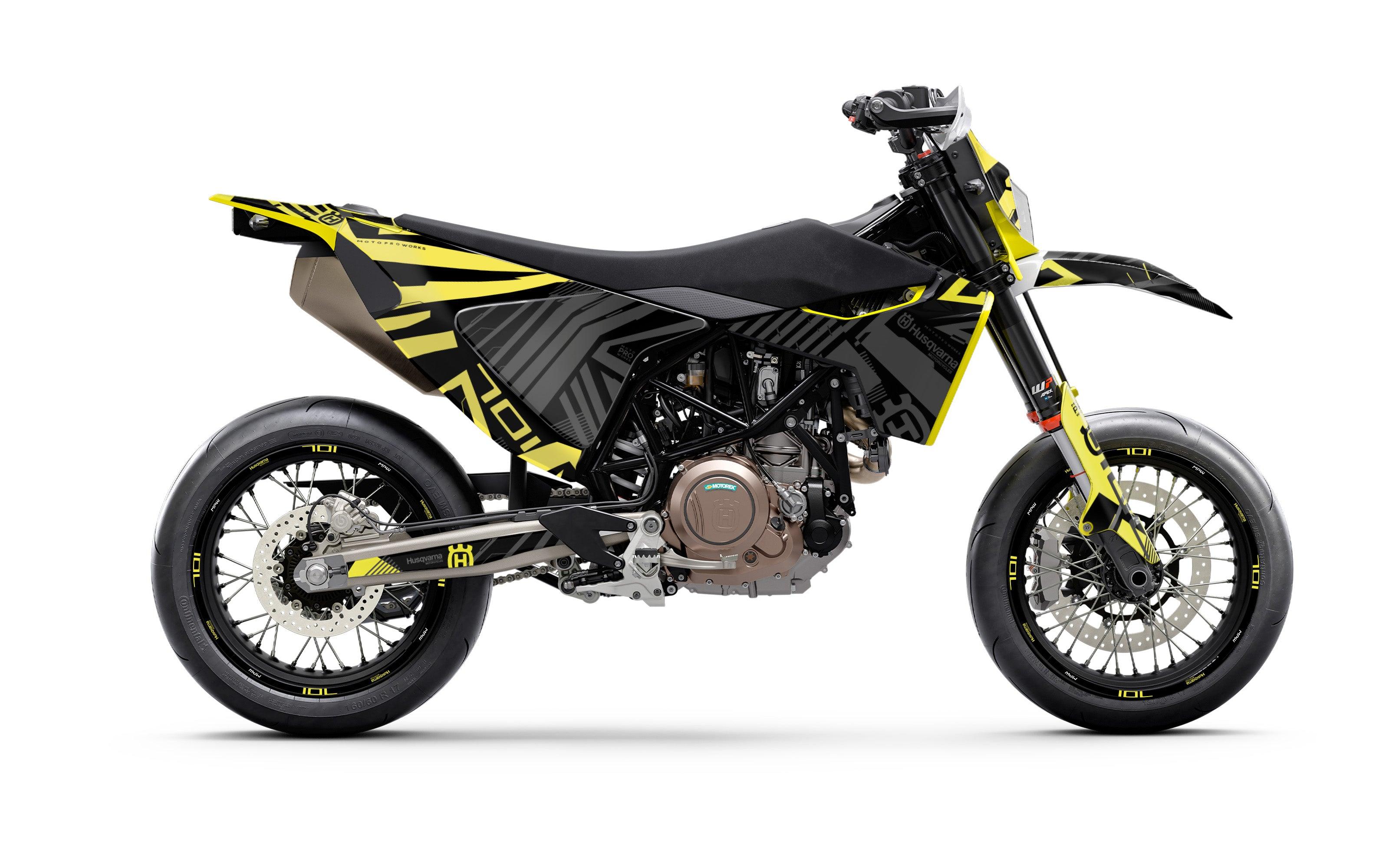 Husqvarna 701 Enduro GRAPHICS - "Edgerunner" (Yellow) - MotoProWorks