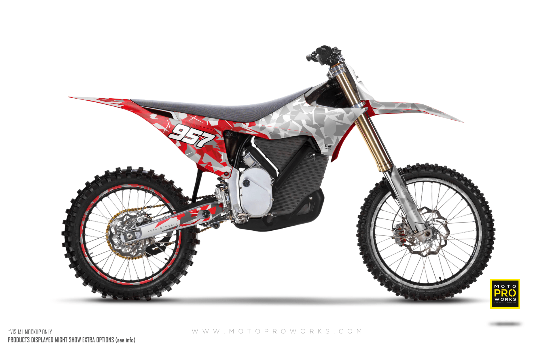 Stark Future - VARG GRAPHICS - "Flake" (White/Red) - MotoProWorks