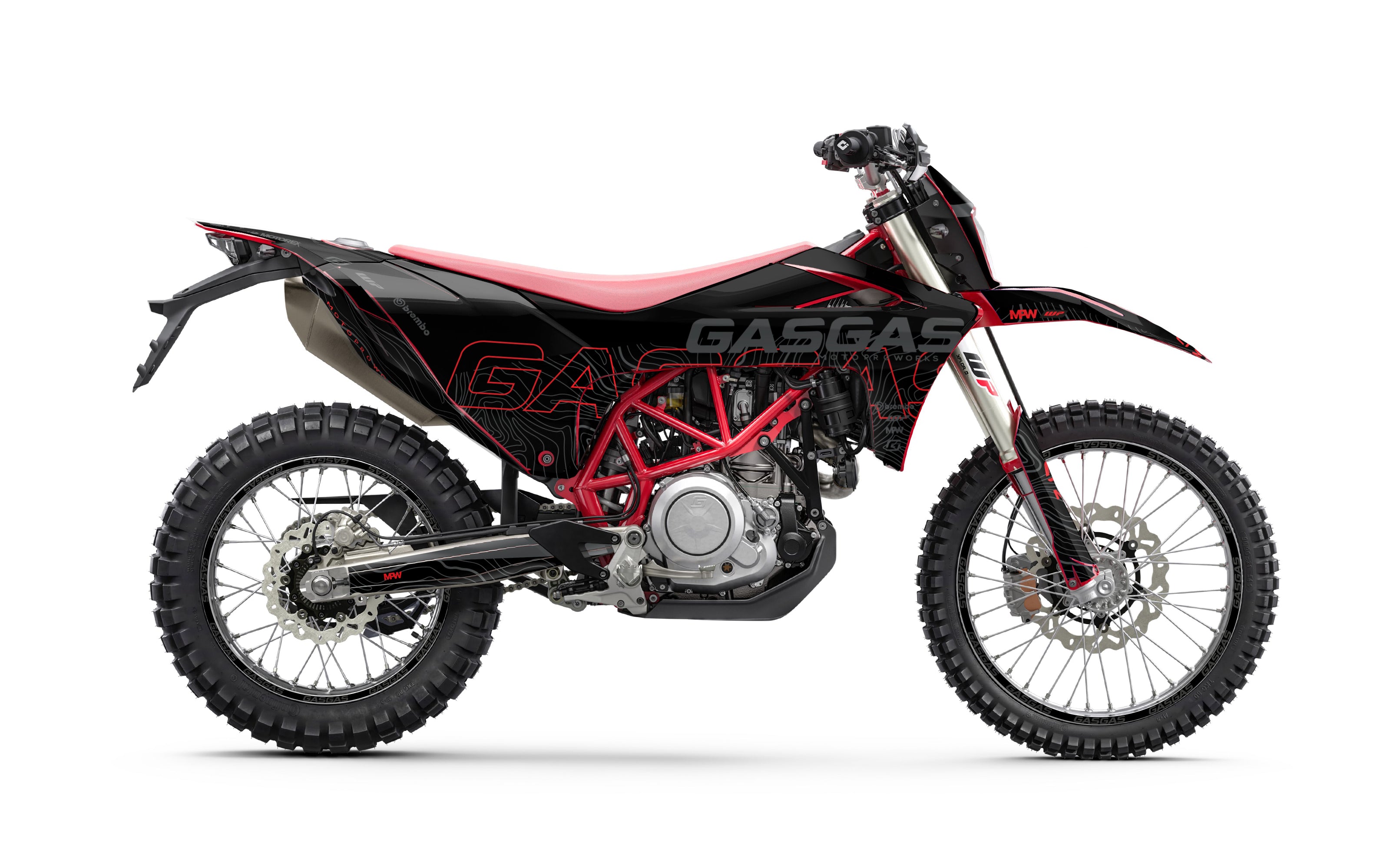 GASGAS ES 700 GRÁFICOS - "Motograph" (Preto)