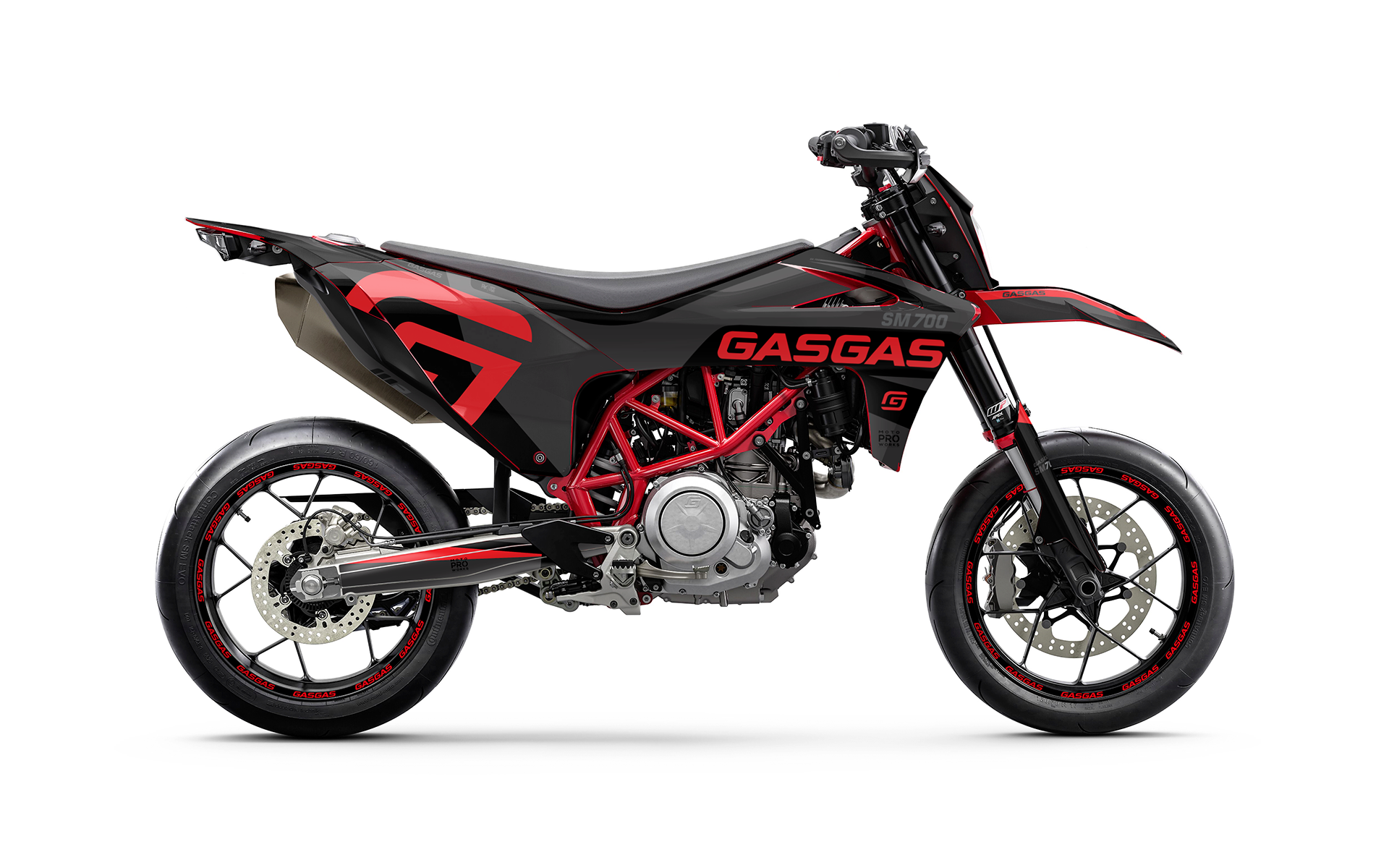 GASGAS SM 700 GRÁFICOS - "Torque" (Preto/Vermelho)