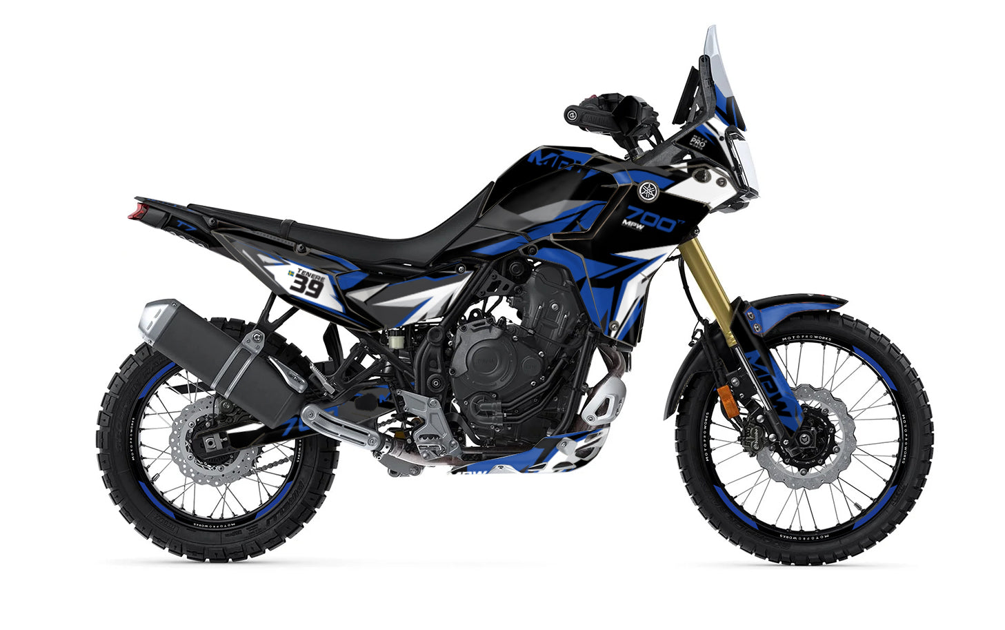 Yamaha Tenere 700 Dekor - "Horizon" (Blå)