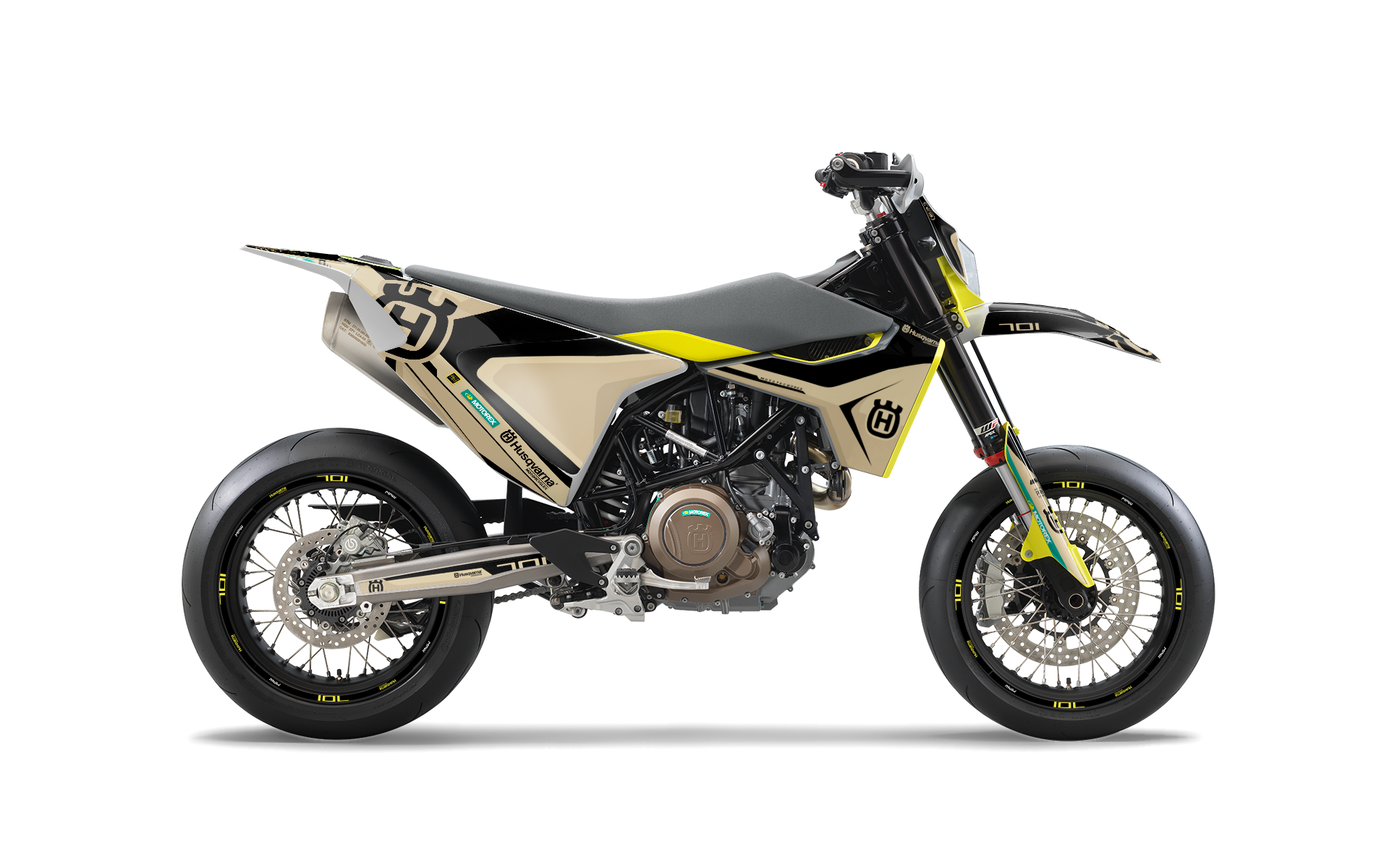 Husqvarna 701 Enduro Graphics - "Kicker" (Sand)