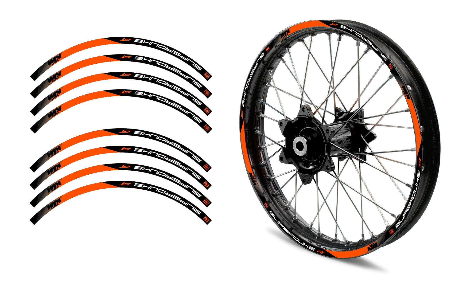 Felgenstreifen - KTM „Superduke GT“ (Orange)