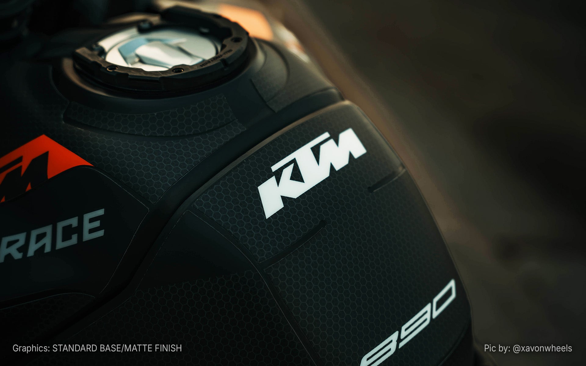 Graphics Kit for KTM 890 SMT - "Nebula" (Orange)
