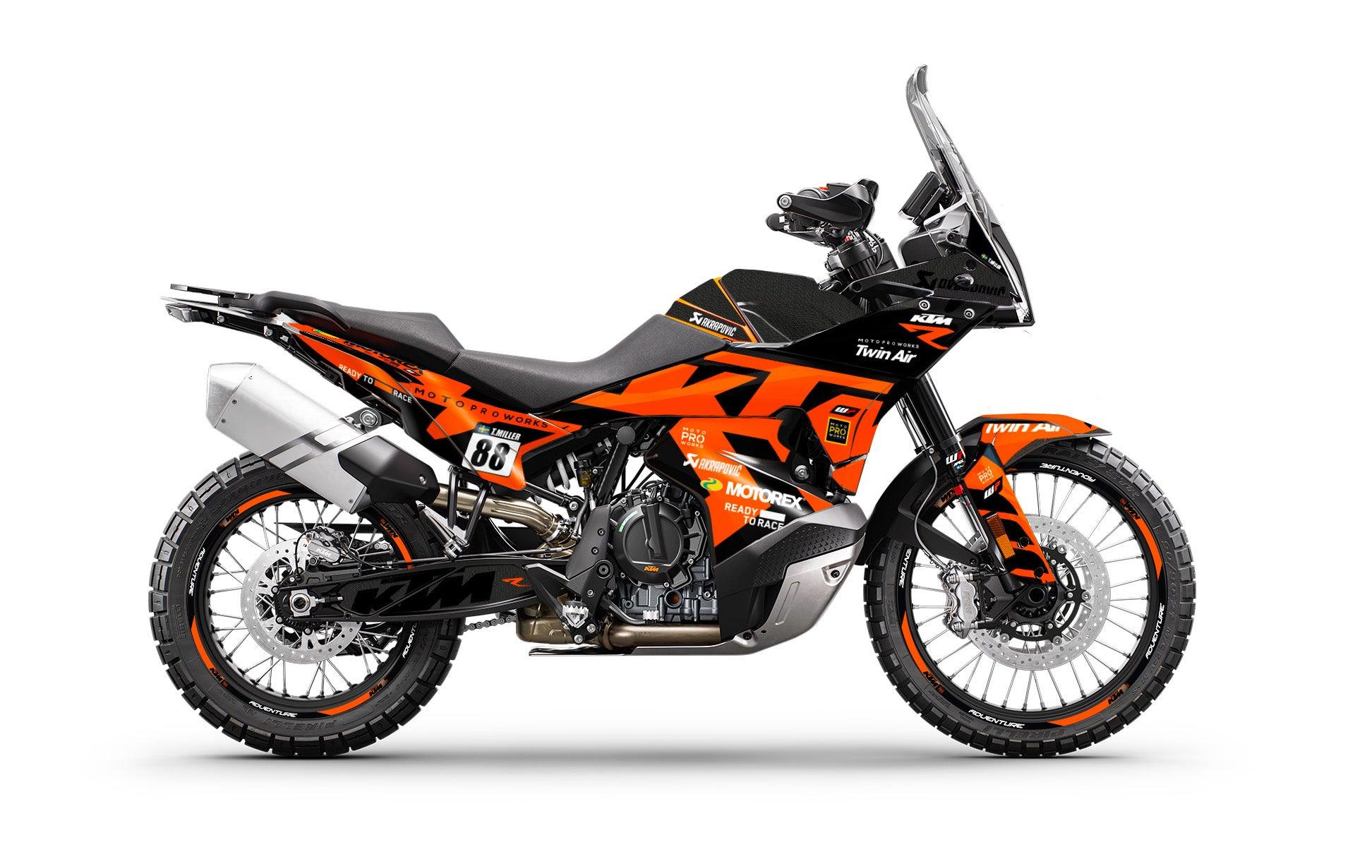 KTM 790/890 Adventure R/S GRAPHICS - "Nomadic" (Black/Orange) - MotoProWorks