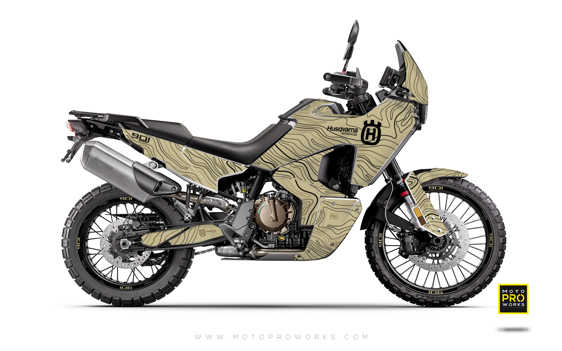 HUSQVARNA Norden 901 GRAPHICS - "Topography" (Sand)