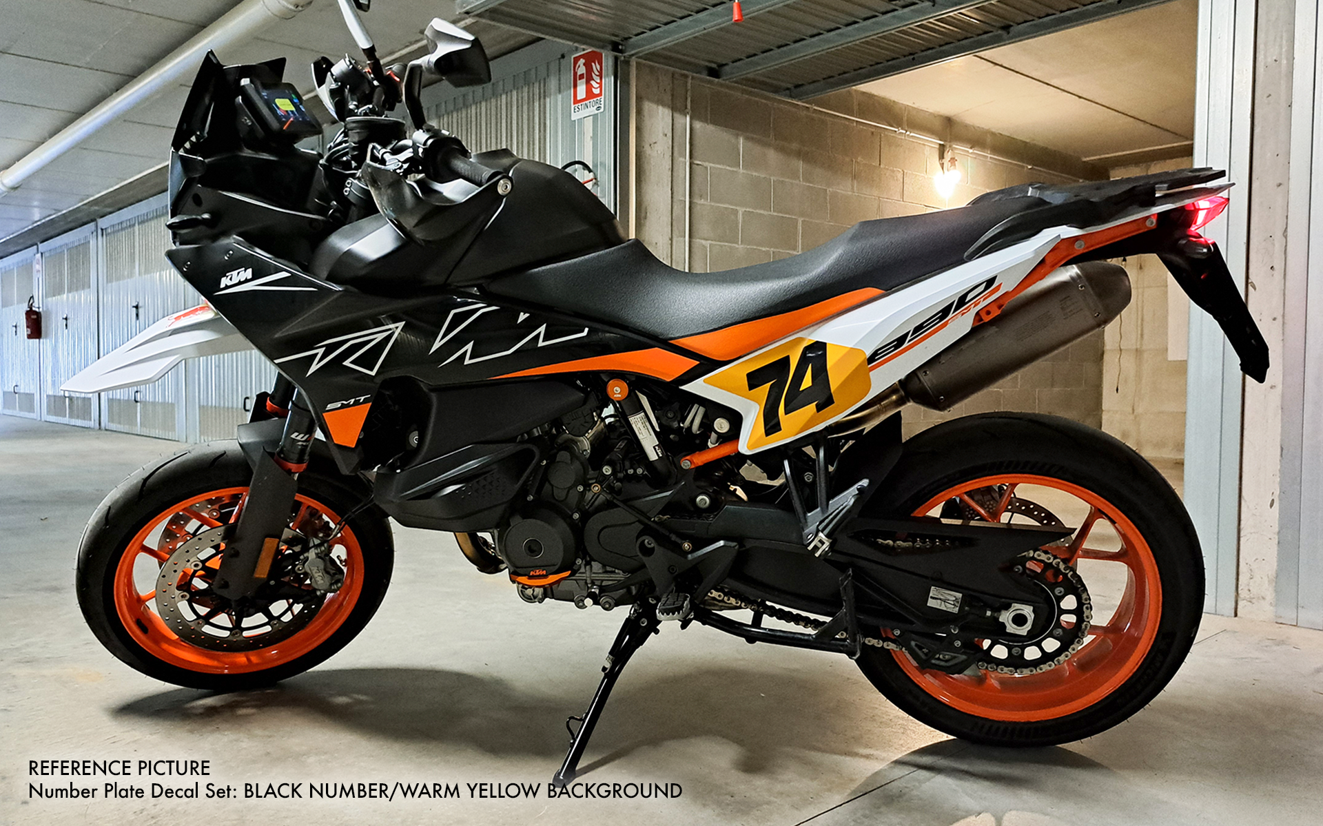 Conjunto de Autocolantes para Placa de Matrícula - KTM 890 SMT