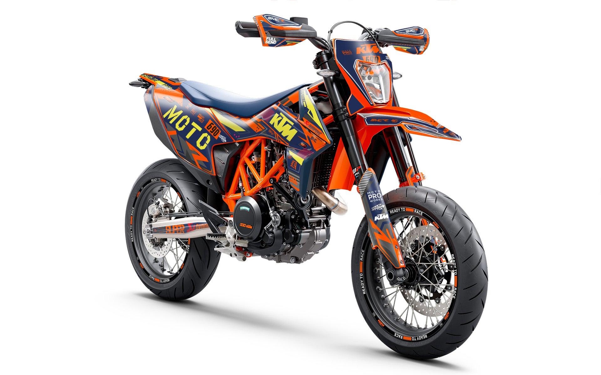 KTM 690 SMC-R GRAPHICS - "Phantom" (Blue) - MotoProWorks