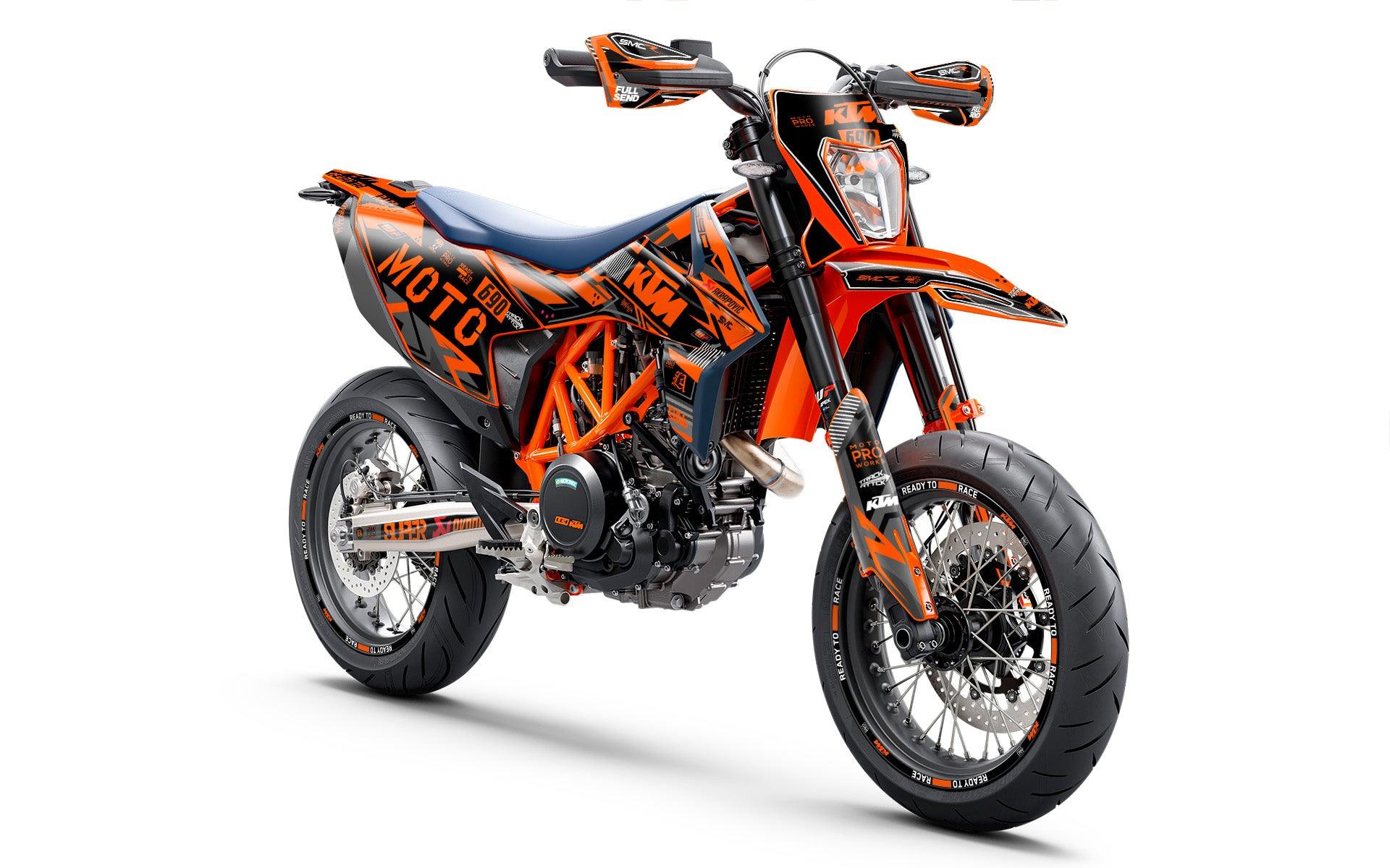 KTM 690 Enduro GRAPHICS - "Phantom" (Orange) - MotoProWorks