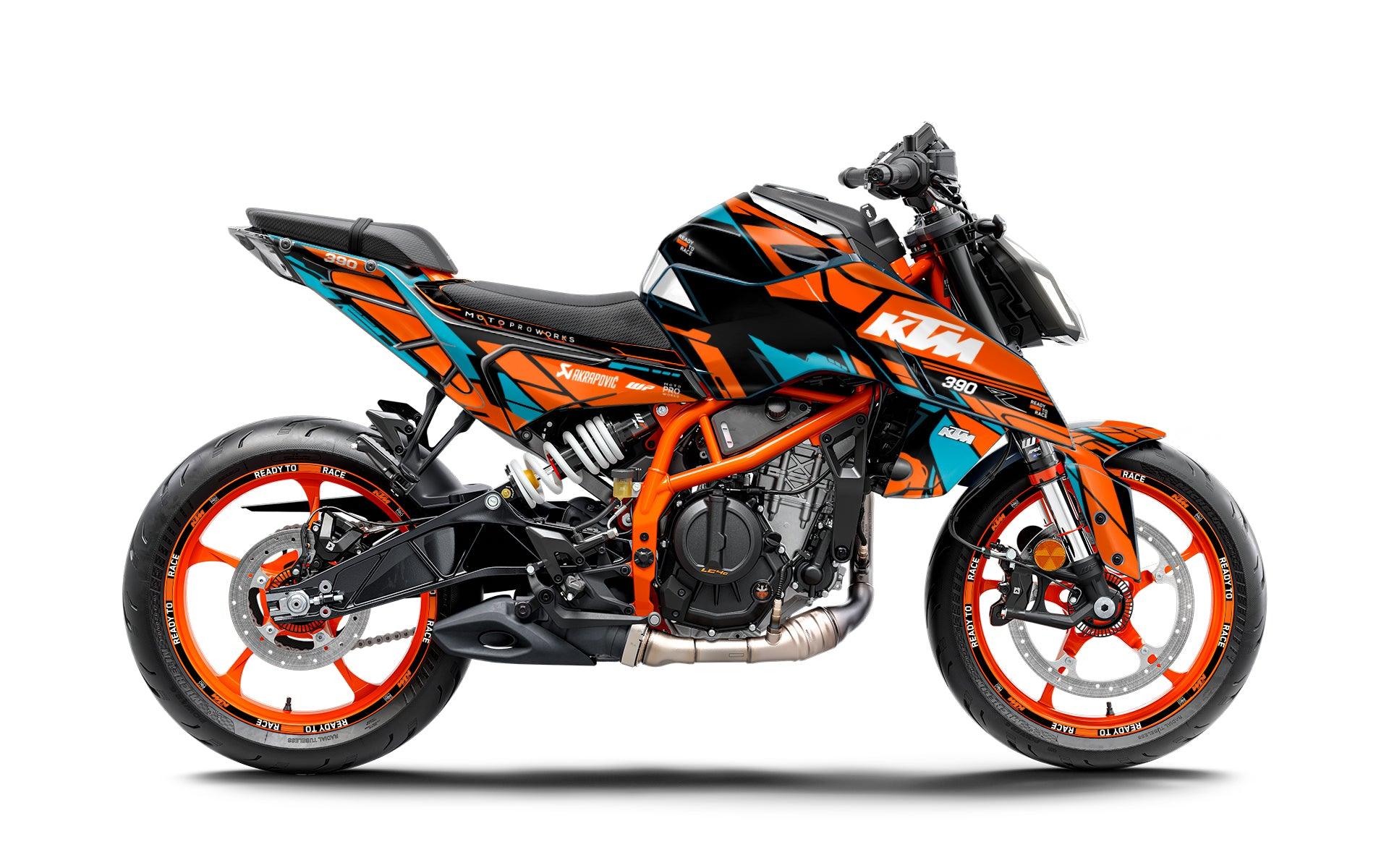 KTM 125/200/250/390 Duke GRAPHICS - "Pulse" (Blue) - MotoProWorks