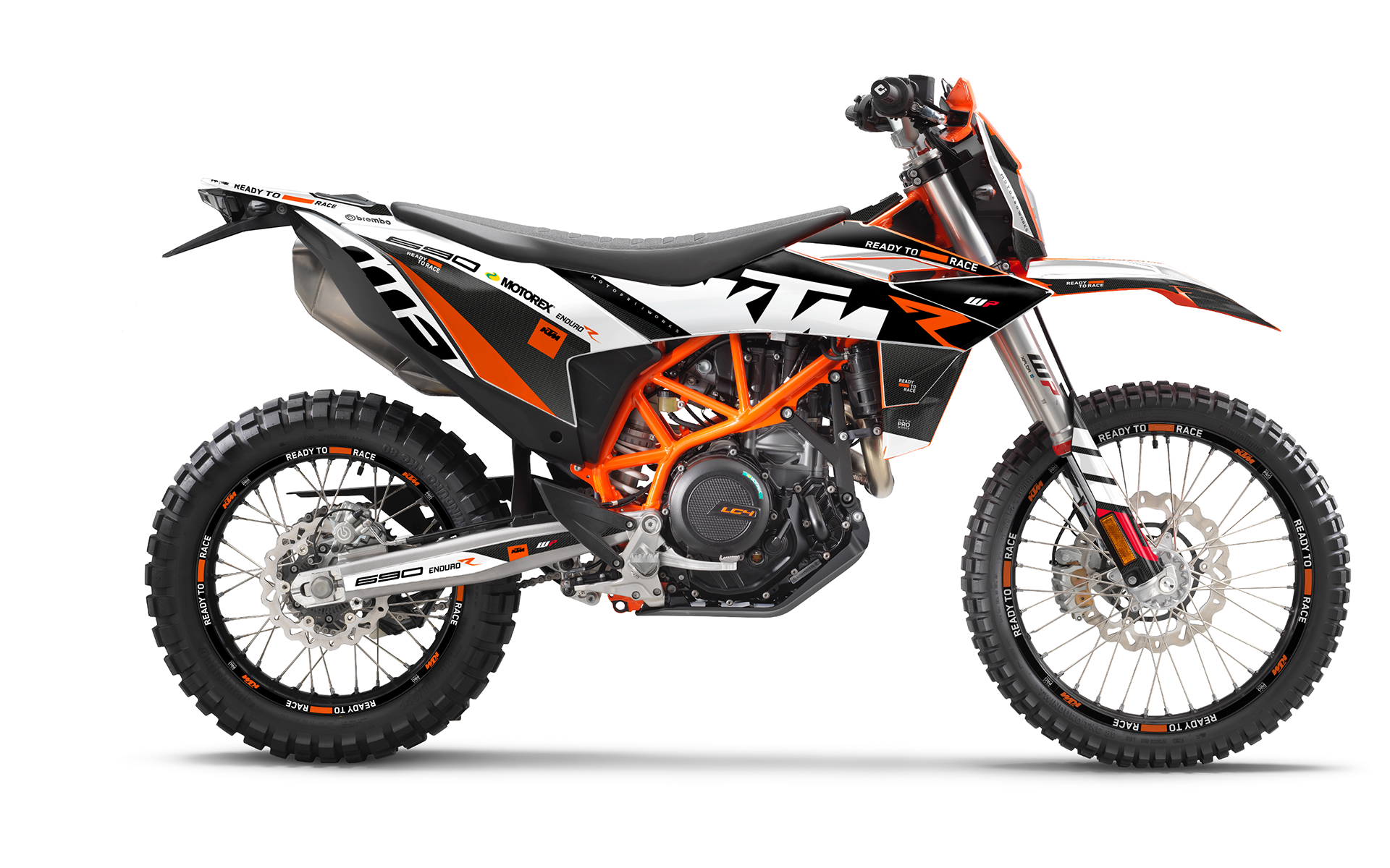 KTM 690 Enduro R 2026 GRAFIKK - "RR-Tech 2.0.2.2" (Hvit)