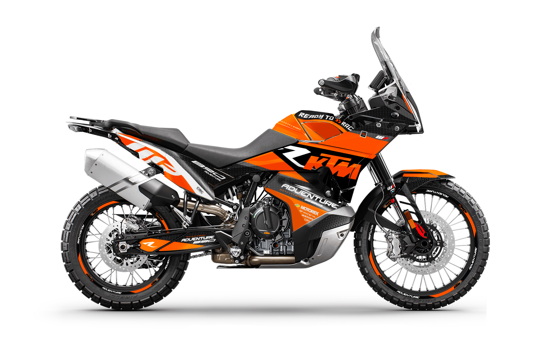 KTM 790/890 Adventure R/S 2023-2024 GRAPHICS - "RR Tech" (Orange) - MotoProWorks