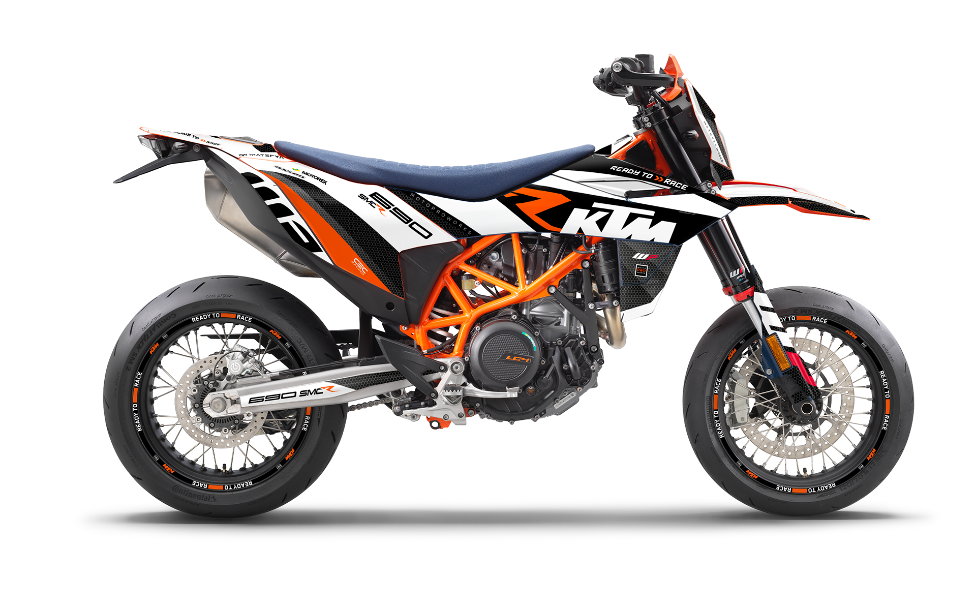 KTM 690 SMC-R 2026 GRAPHICS - "RR-Tech" (White)