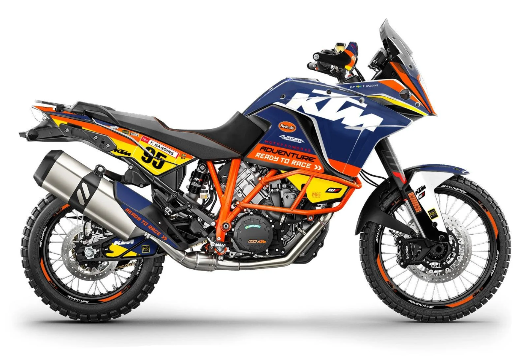 *OUTLET!* KTM 1050 Adventure GRAPHICS - "WAYPOINTER" (Dawn) - GLOSSY - Ref.24425
