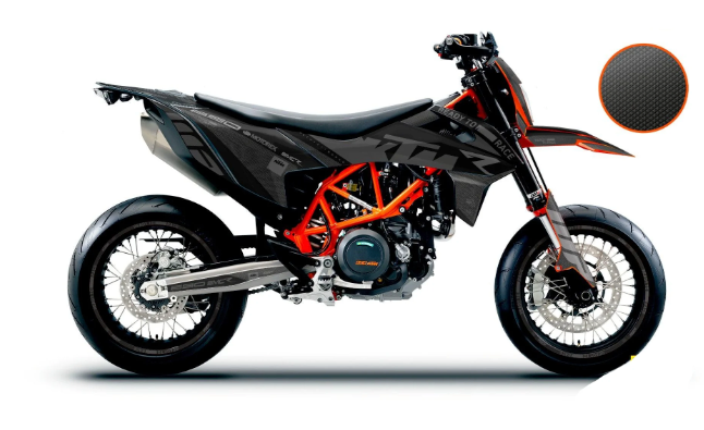 *OUTLET!* KTM 690 SMC-R 2019-2024 GRAPHICS- "RR-Tech 2.0.2.2" (Black) - MATTE - Ref.30581