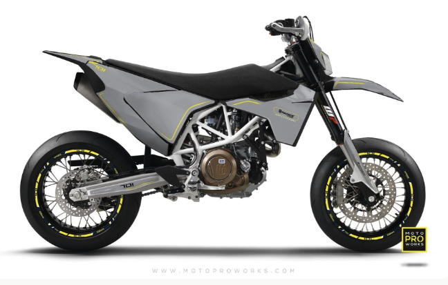 *OUTLET!* Husqvarna 701 Supermoto 2018-2024 DEKOR - "ARROW" (Primer)- Matt - Ref.27372