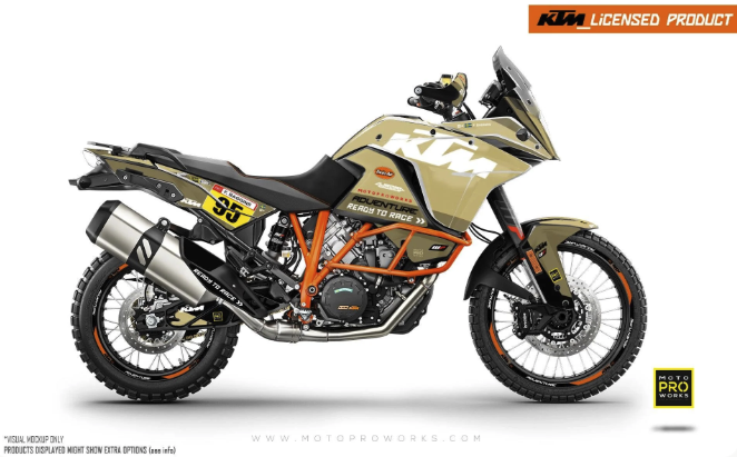 *OUTLET!* KTM 1190 Adventure R 2015-2016 DEKOR - "WAYPOINTER" (Sand) - MATT - Ref.32701