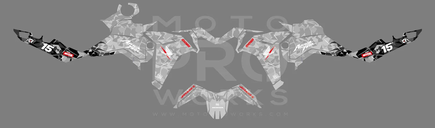 Honda Africa Twin GRAPHICS - "Flake" (We-Ride Edition) - MotoProWorks
