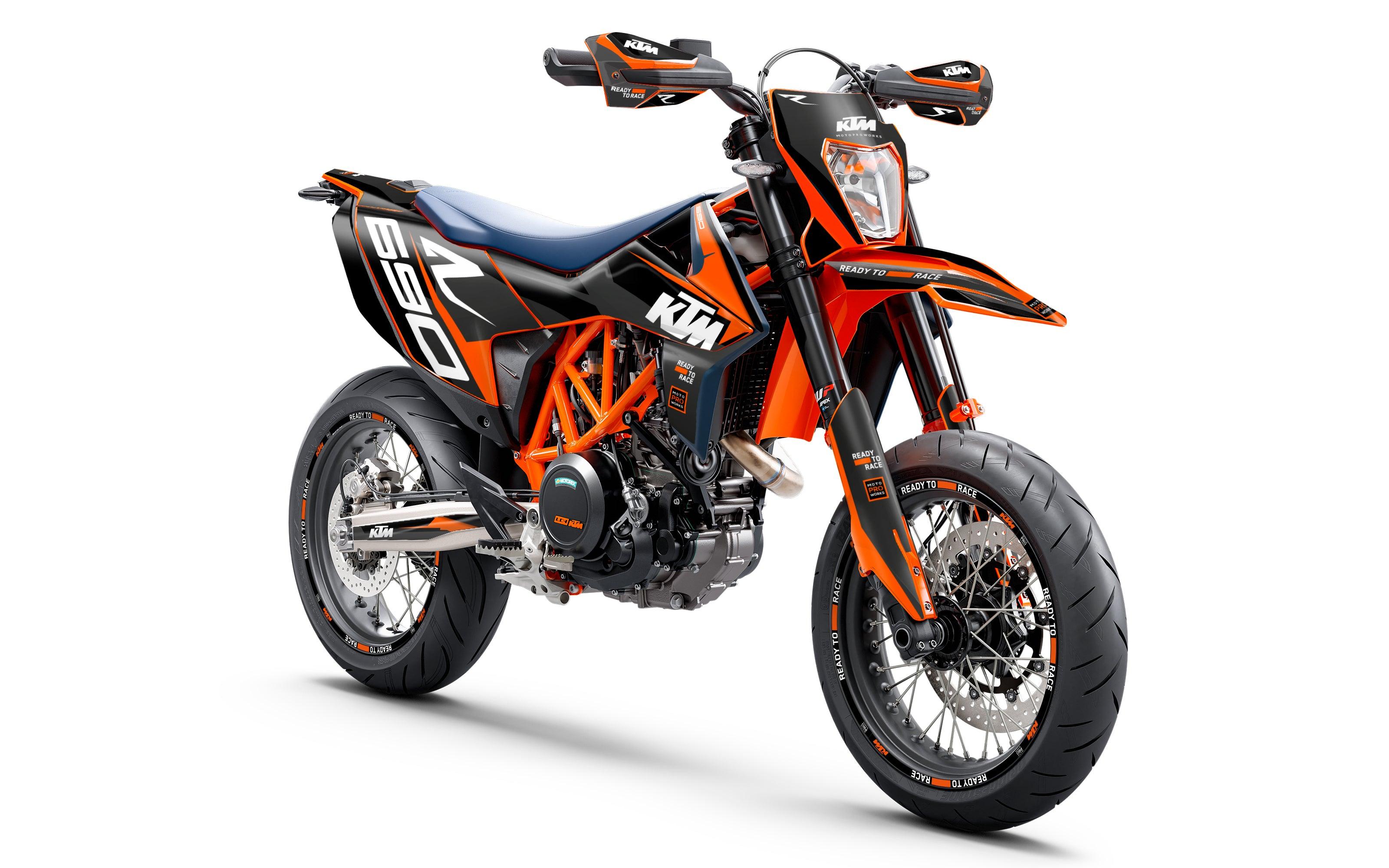 KTM 690 Enduro GRAPHICS - "Tempest" (Black) - MotoProWorks