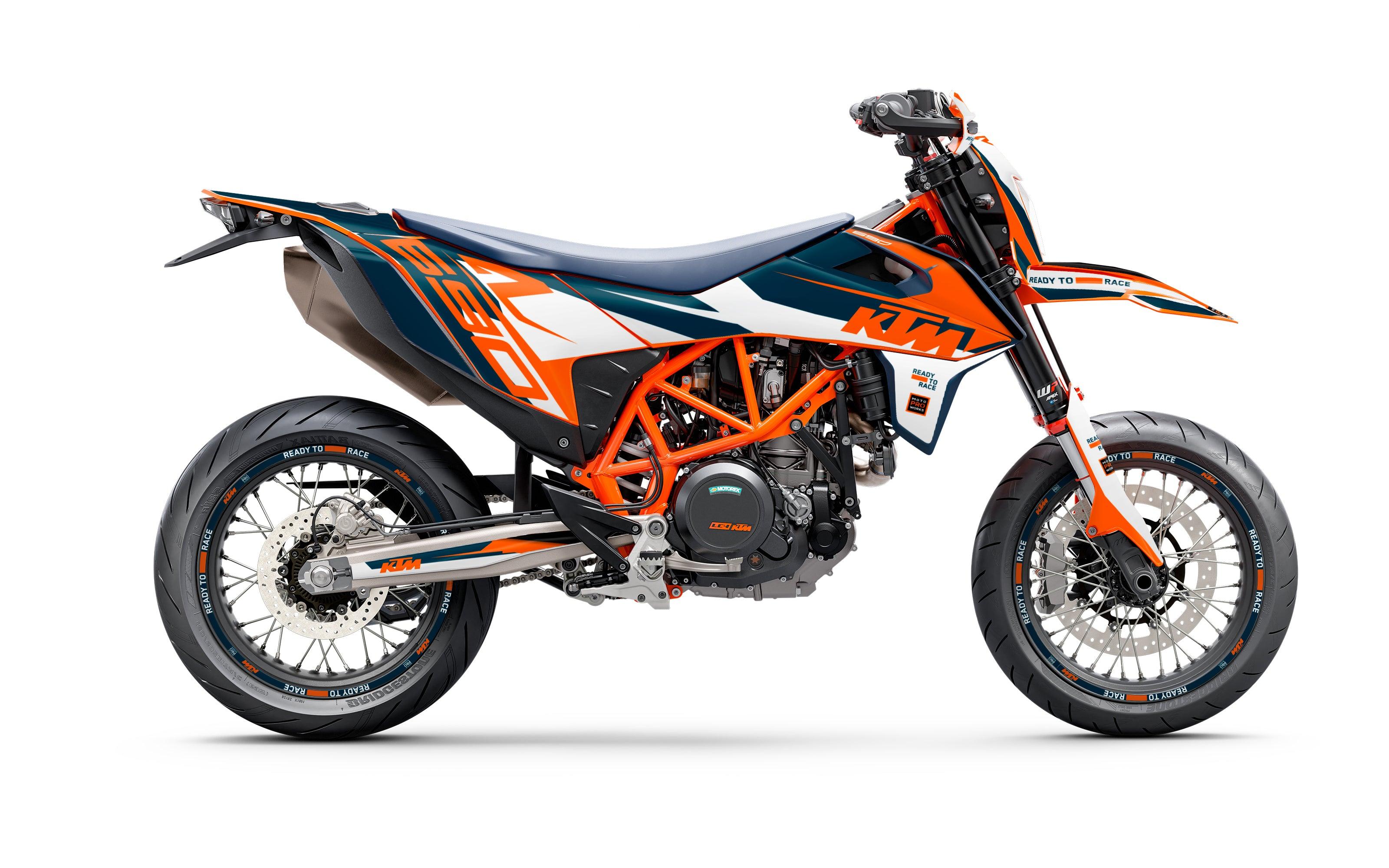 KTM 690 Enduro GRAPHICS - "Tempest" (Blue) - MotoProWorks