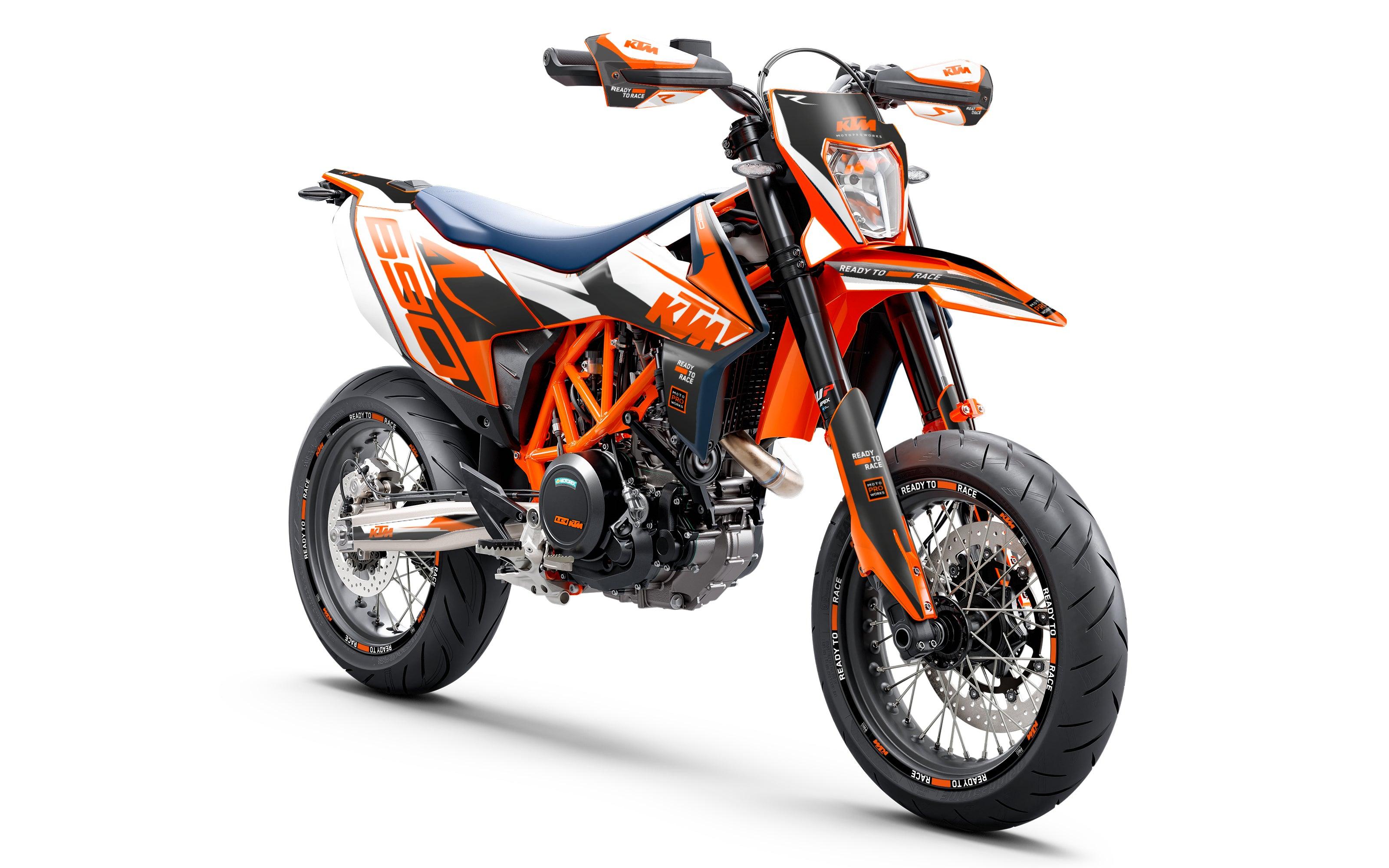 KTM 690 Enduro GRAPHICS - "Tempest" (White) - MotoProWorks