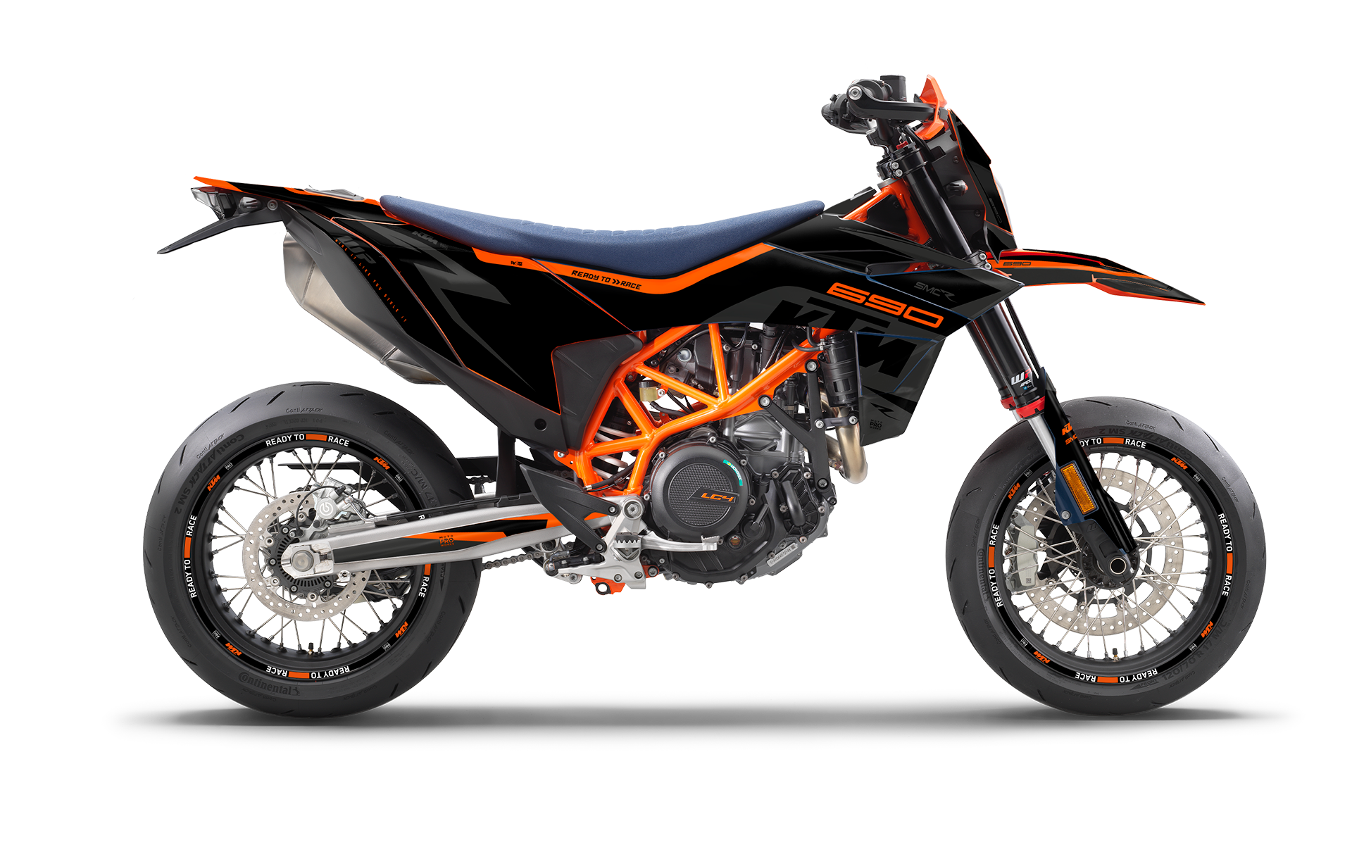 KTM 690 SMC-R 2026 GRAPHICS - "Torque" (Solid/Grey/Black)