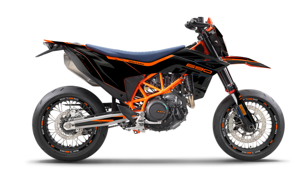 KTM 690 SMC-R 2026 Graphics Kit - Torque Grey/Black | MotoProWorks