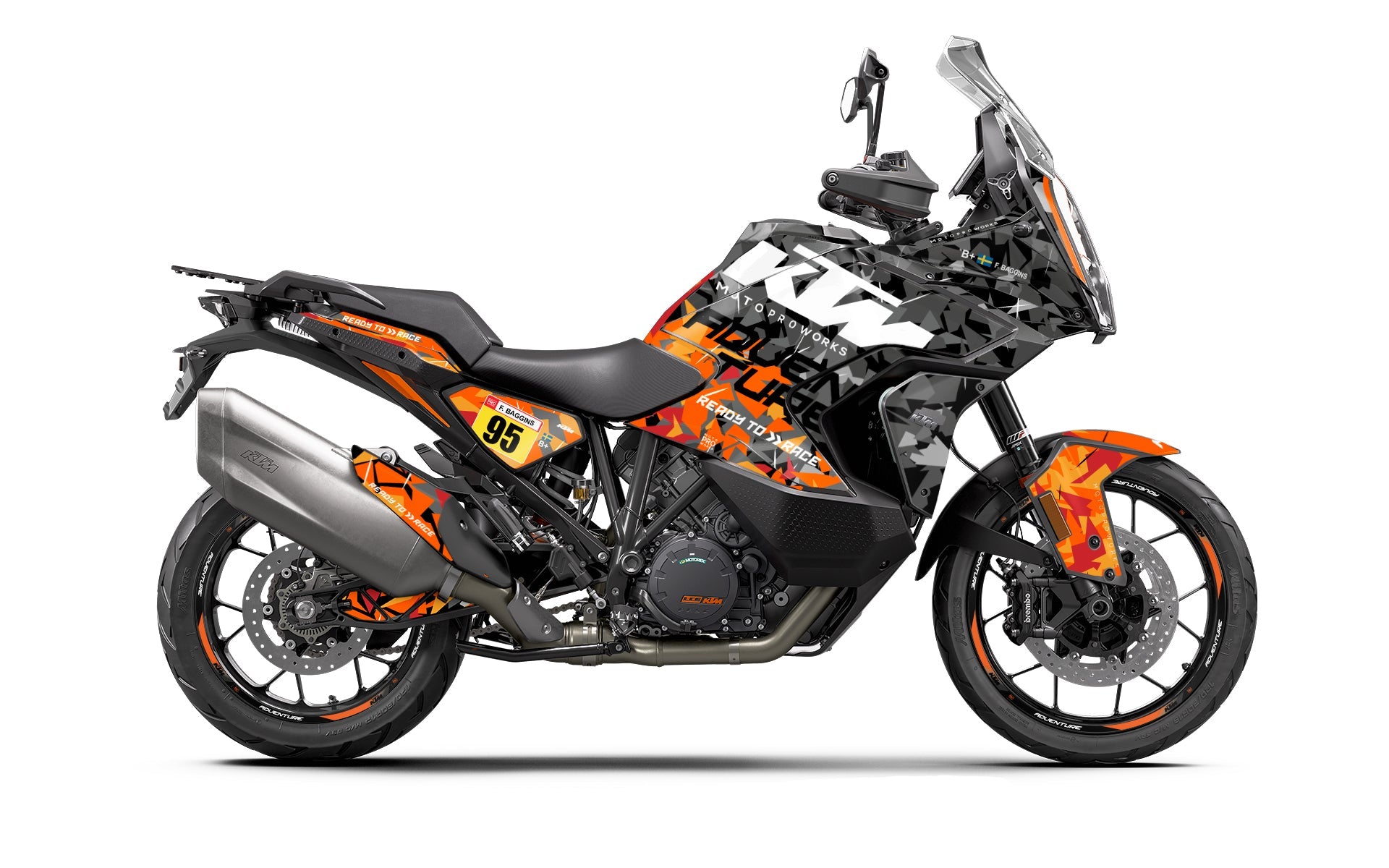 KTM 1290 Super Adventure 2021-2024 GRÁFICOS - "Waypointer" (Flake Edition)