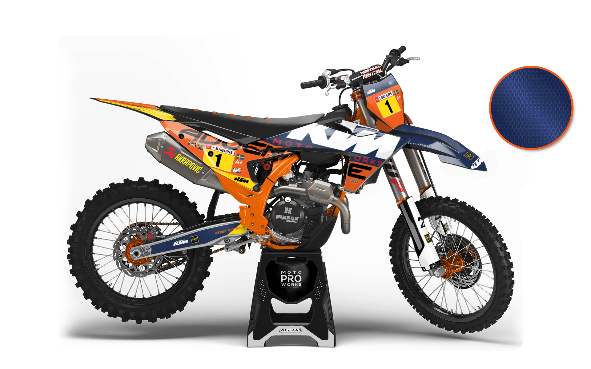 KTM GRAPHICS - EXC/SX / 450 SMR 2023-2024 "Waypointer" (Dawn/Honeycomb) - MotoProWorks