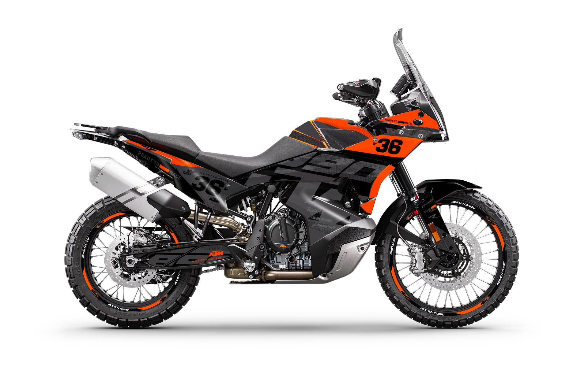 KTM 790/890 Adventure R/S GRAPHICS - "Frontier" (Black/Orange)