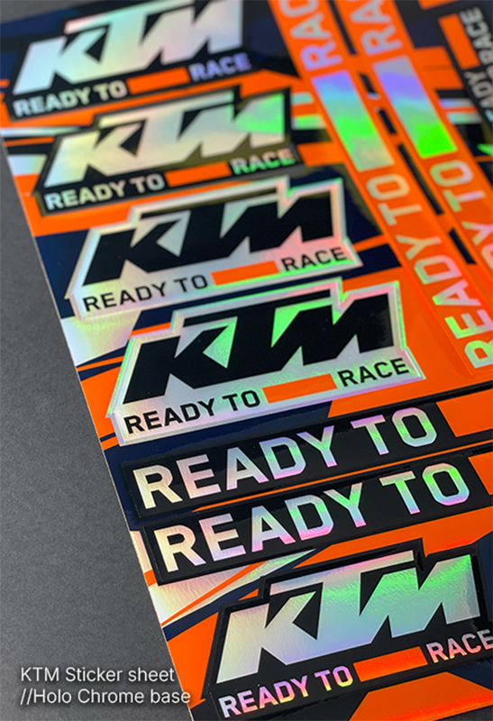 KTM Hojas de Adhesivos - "Ready"