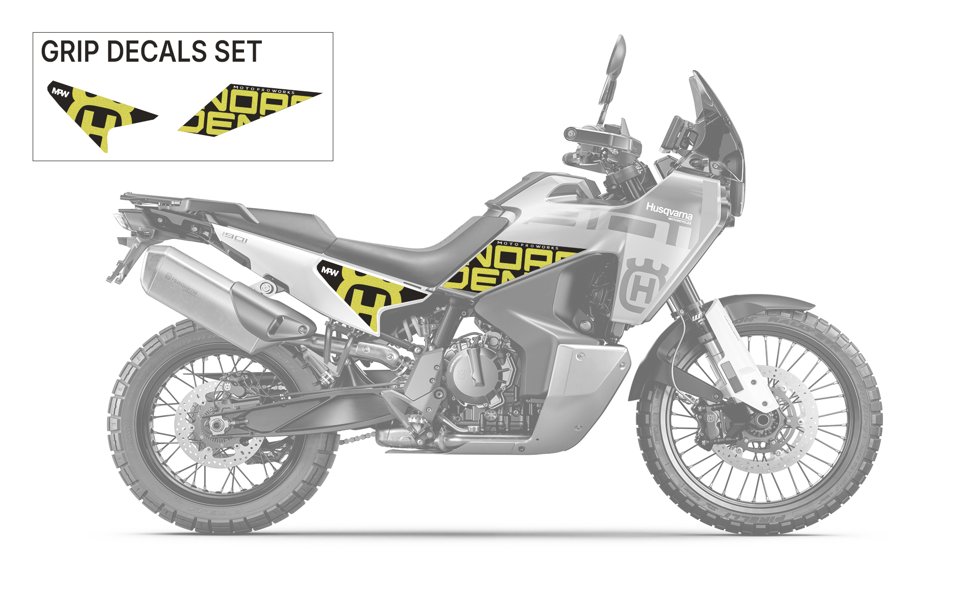 Conjunto de Autocolantes Grip – Husqvarna Norden 901 / Expedition