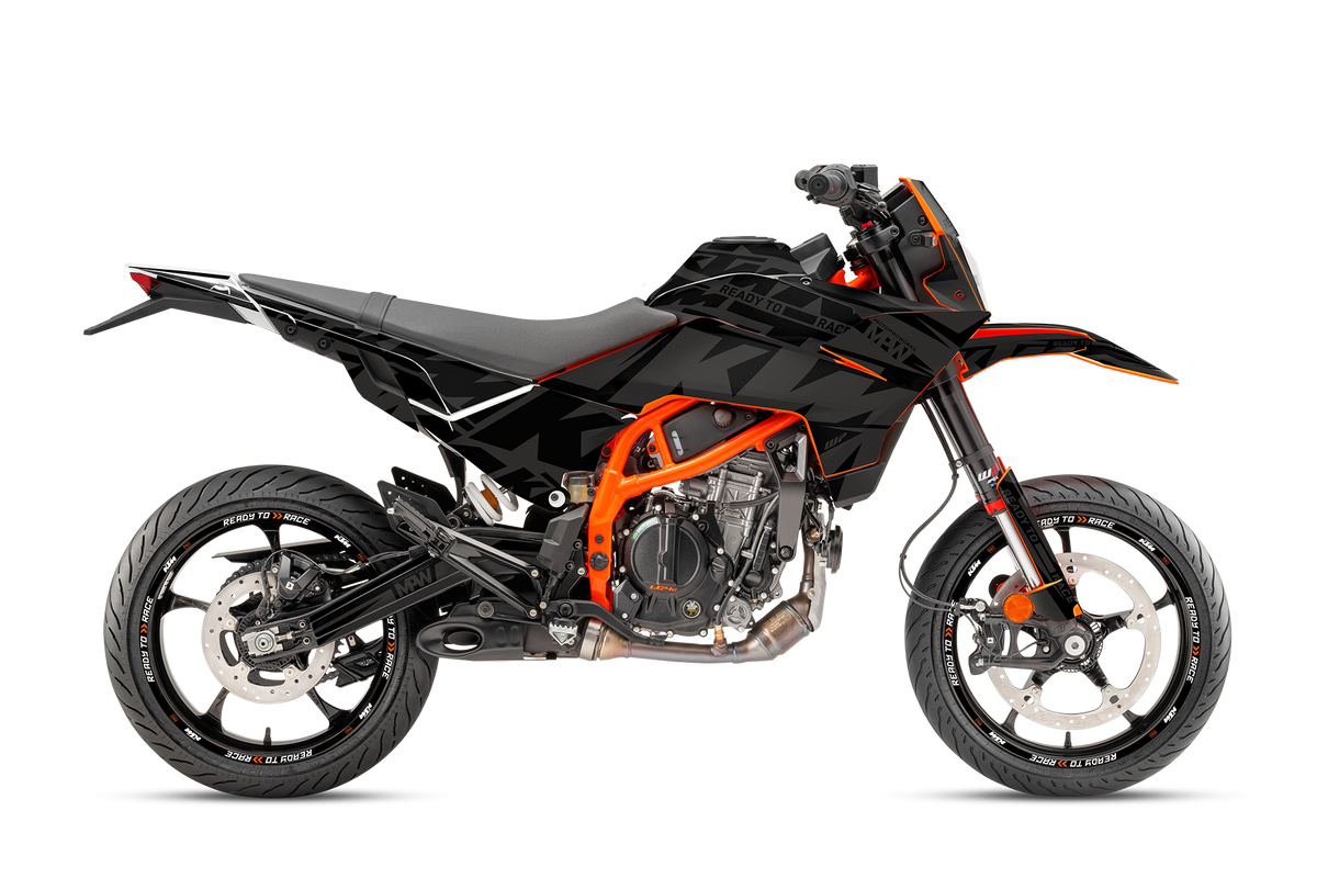 KTM 125 SMC-R GRAPHICS - "Kickdrift" (Black)