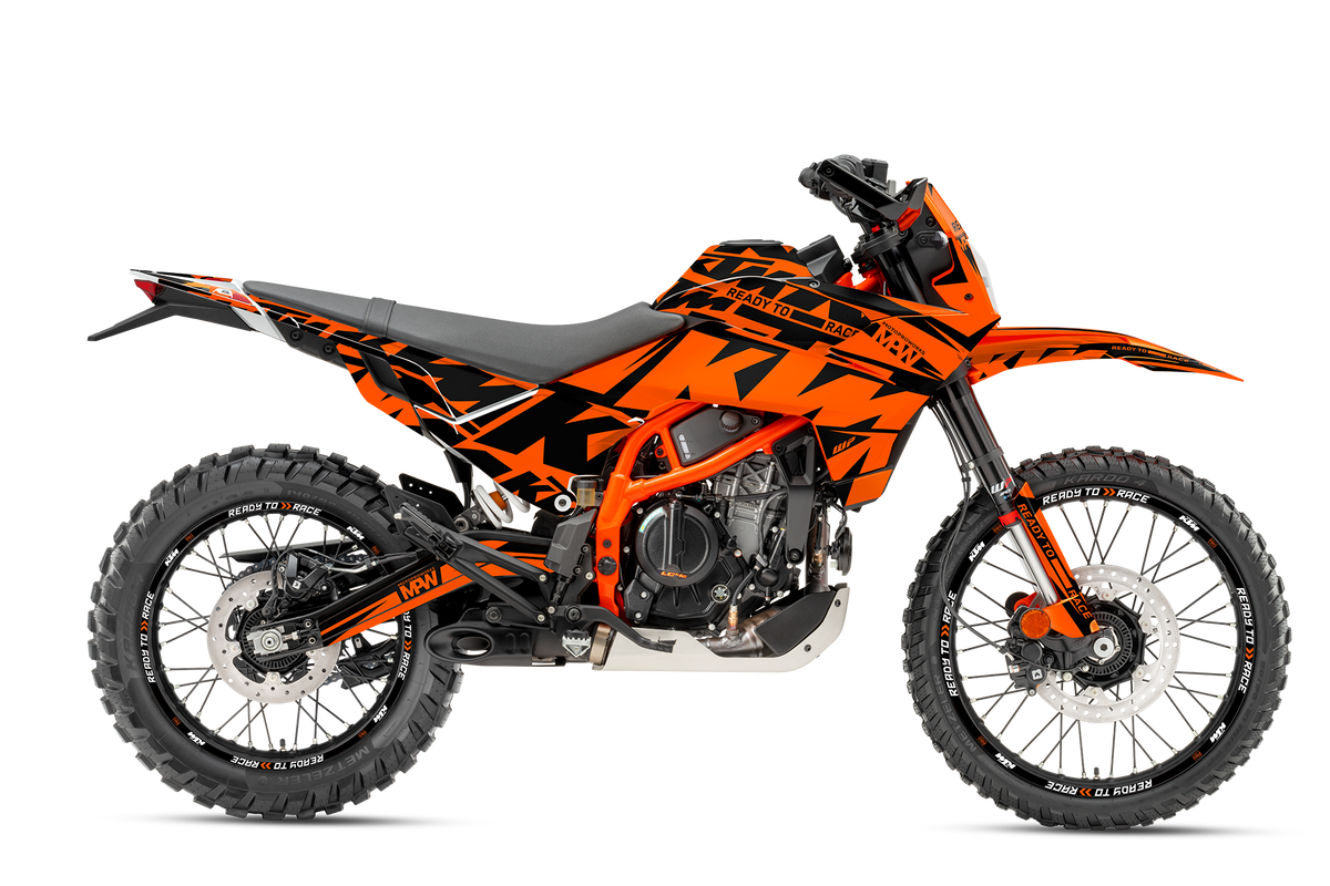 KTM 125 Enduro R DEKOR - "Kickdrift" (Schwarz/Orange)