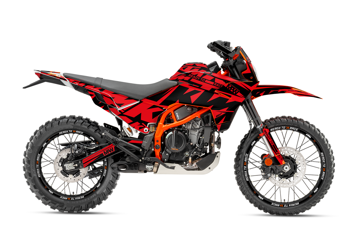 KTM 125 Enduro R DEKOR - "Kickdrift" (Rot)