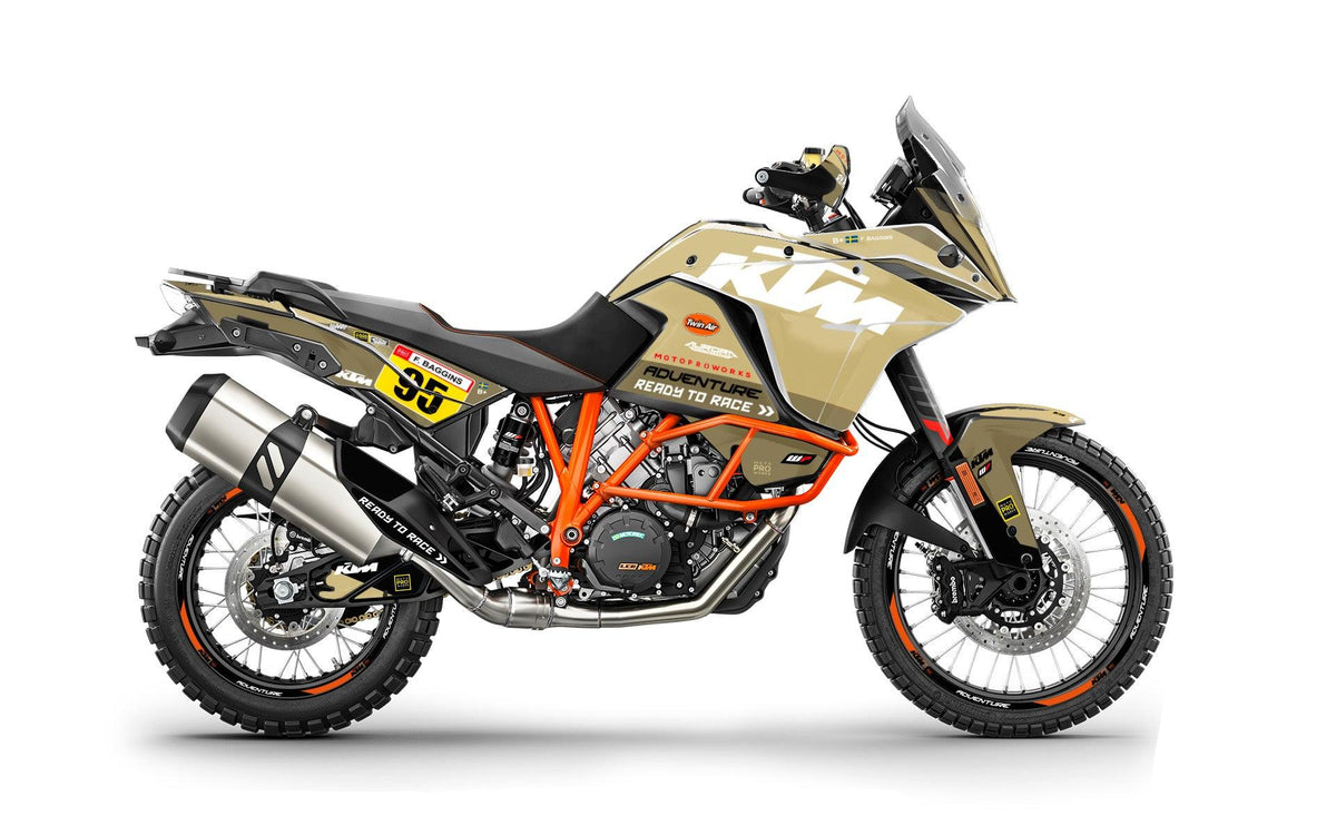 KTM 1090 Adventure GRAPHICS - "WAYPOINTER" (Sand) - MotoProWorks