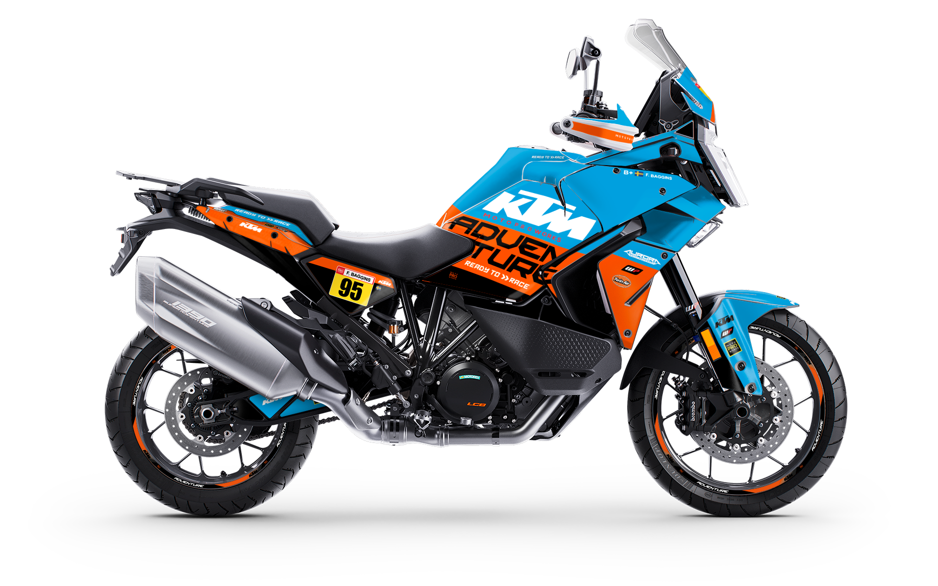 KTM 1390 Super Adventure S GRAPHICS - "Waypointer" (Ocean)