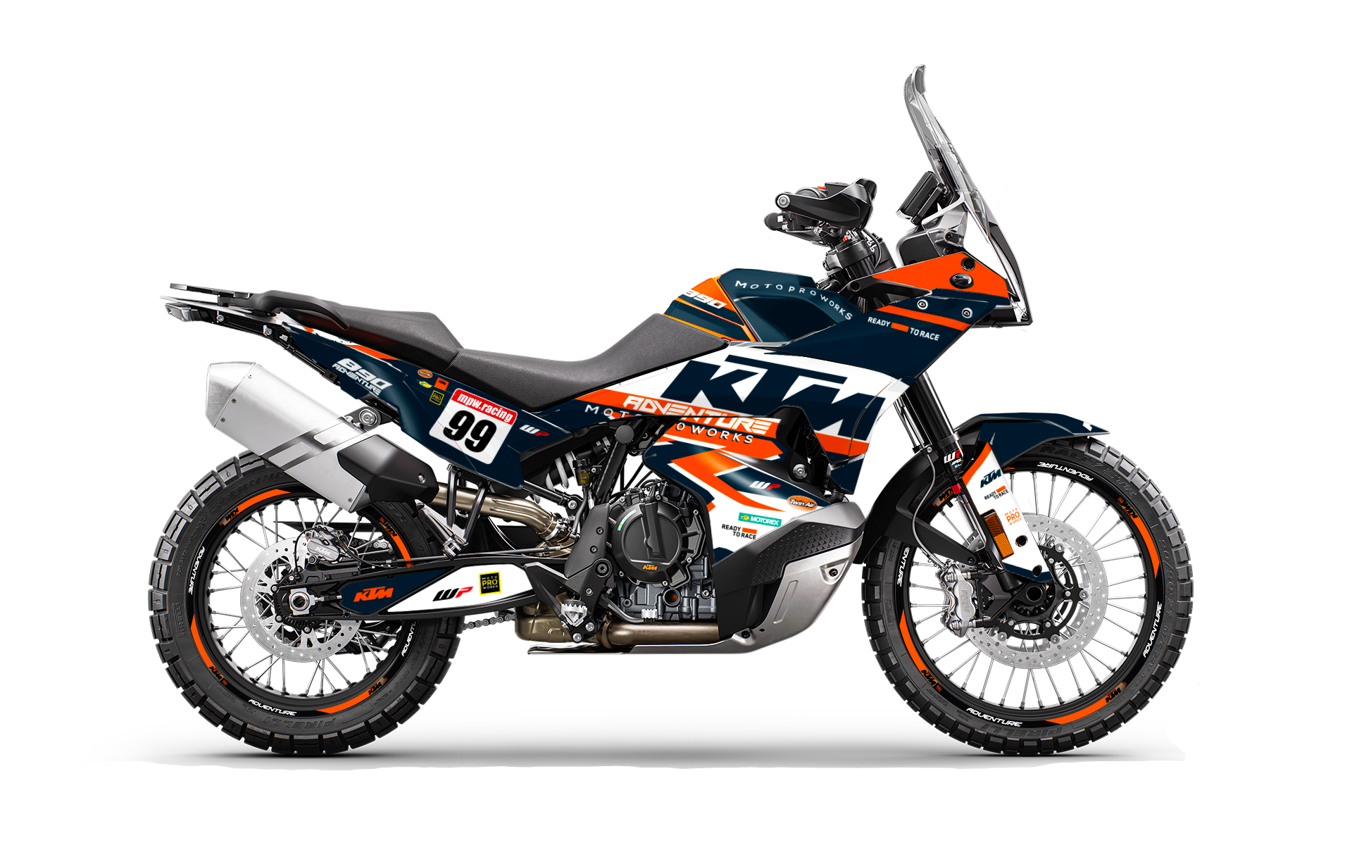 KTM 790/890 Adventure R/S 2023 GRAPHICS - "Atlantic" (Dark Blue)